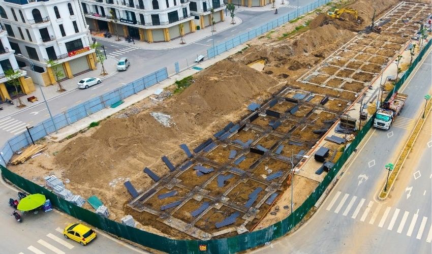 Giai đoạn 1 Hoàng Huy New City đang triển khai xây dựng phân khu Shophouse 2 mặt tiền