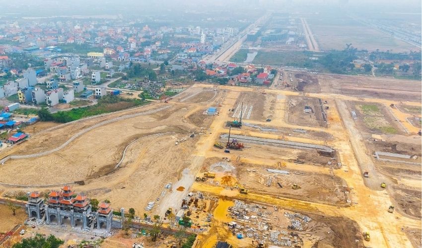 GĐ2 của dự án Hoàng Huy New City đang được triển khai làm hạ tầng