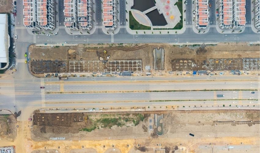 Giai đoạn 2 của Hoàng Huy new City nằm trên mặt đại lộ Đỗ Mười